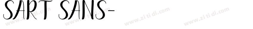 Sart Sans字体转换